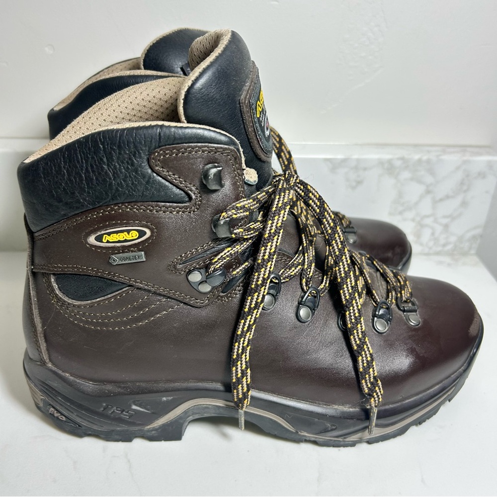 Asolo Men's TPS 520 Gv Mm Evo Regular Width Hiking Boots Size 8.5 Brown Outdoors